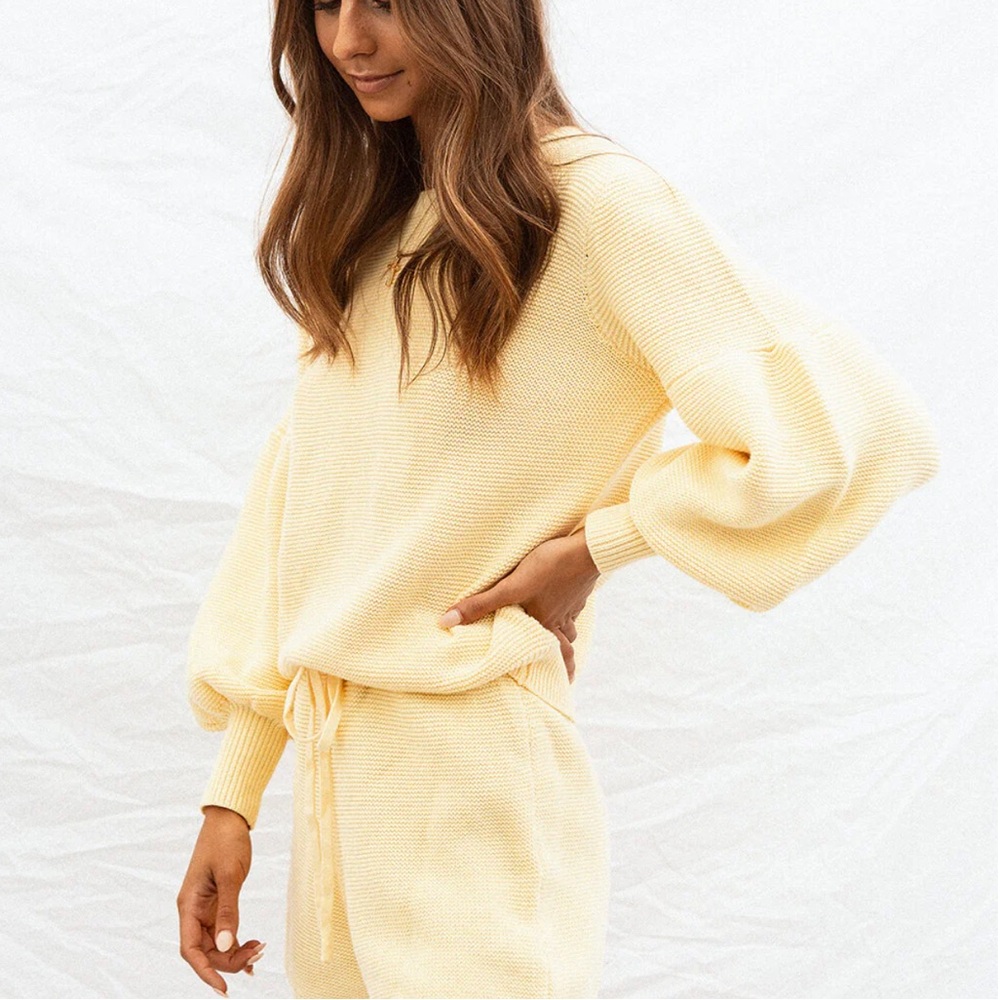 Sabo skirt lemon drop knit top